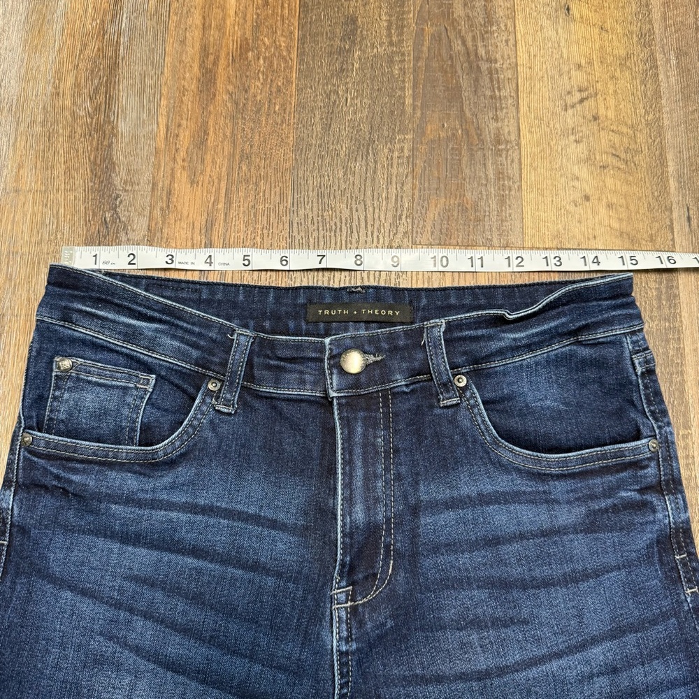 Truth + Theory Dark Blue Denim Shorts - Picture 7 of 7